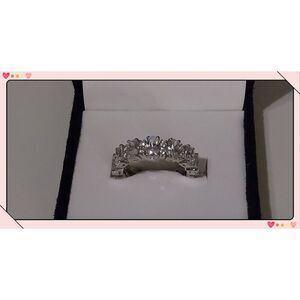 New~Diamonique 6.10 Ct. Oval & Round Cut Eternity Band Ring Sz 9